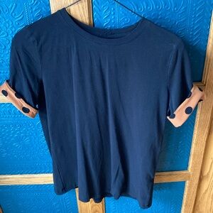 Zara tshirt, polka dot cuffs